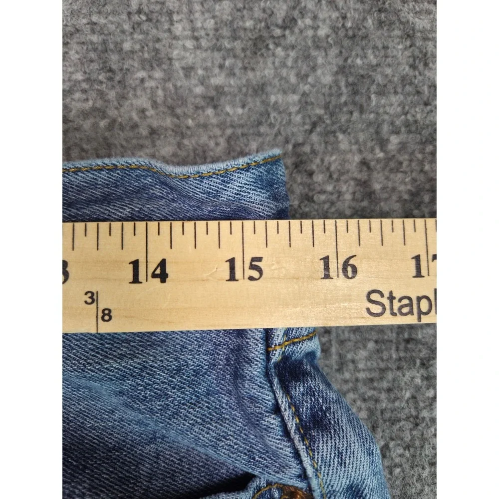 Levi's 501 Jeans Mens W33 L34 Blue Straight Leg Button Fly Denim